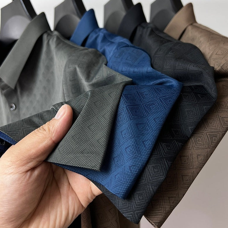 Herre Polo Skjorte i Nanosilk – Klassisk Komfort &amp; Stil