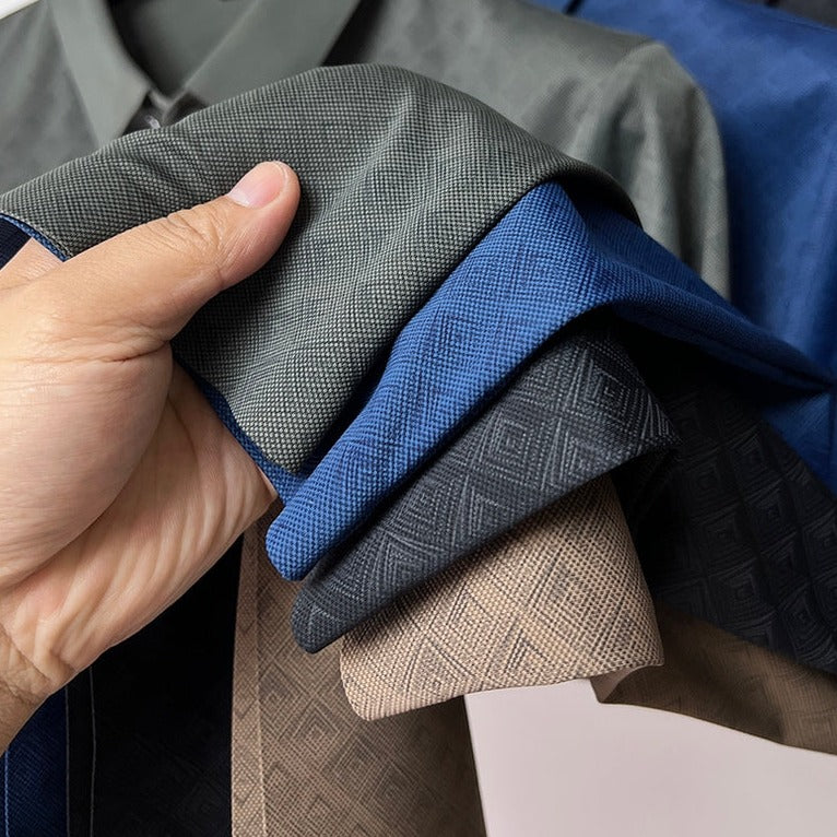 Herre Polo Skjorte i Nanosilk – Klassisk Komfort &amp; Stil