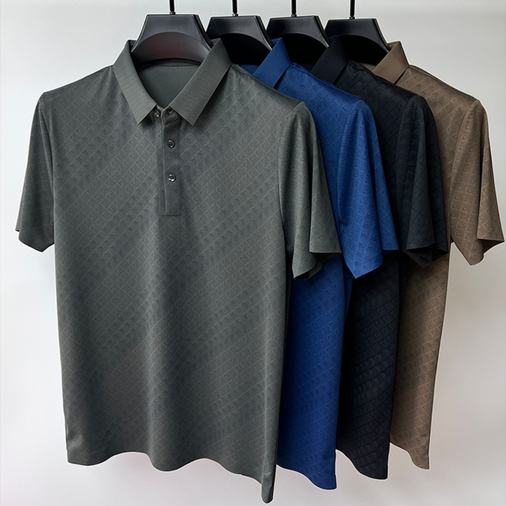 Herre Polo Skjorte i Nanosilk – Klassisk Komfort &amp; Stil