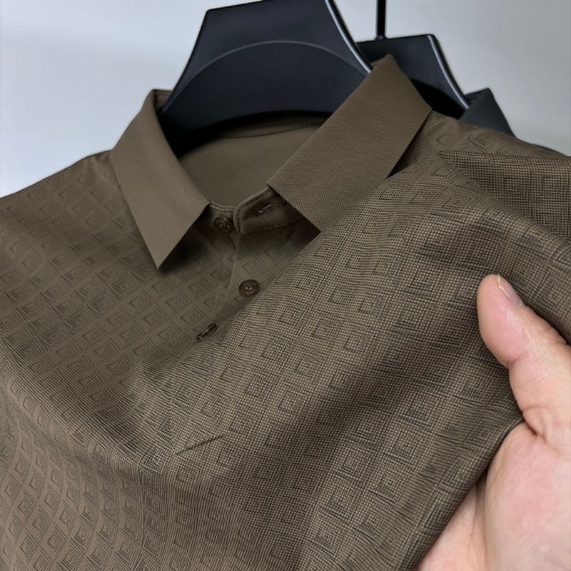 Herre Polo Skjorte i Nanosilk – Klassisk Komfort &amp; Stil