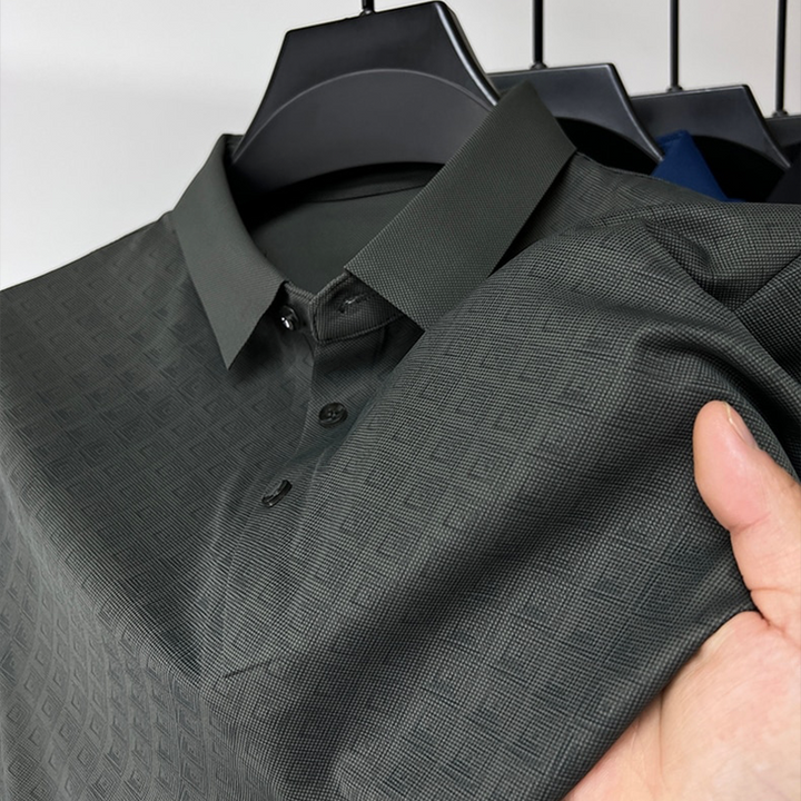 Herre Polo Skjorte i Nanosilk – Klassisk Komfort &amp; Stil