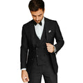 Herres 3-delt Formell Drakt med Blazer, Vest og Bukser