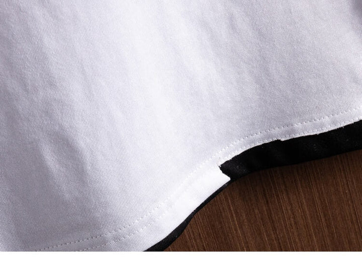 Herres oversized t-skjorte i bomull – Komfortabel og stilig