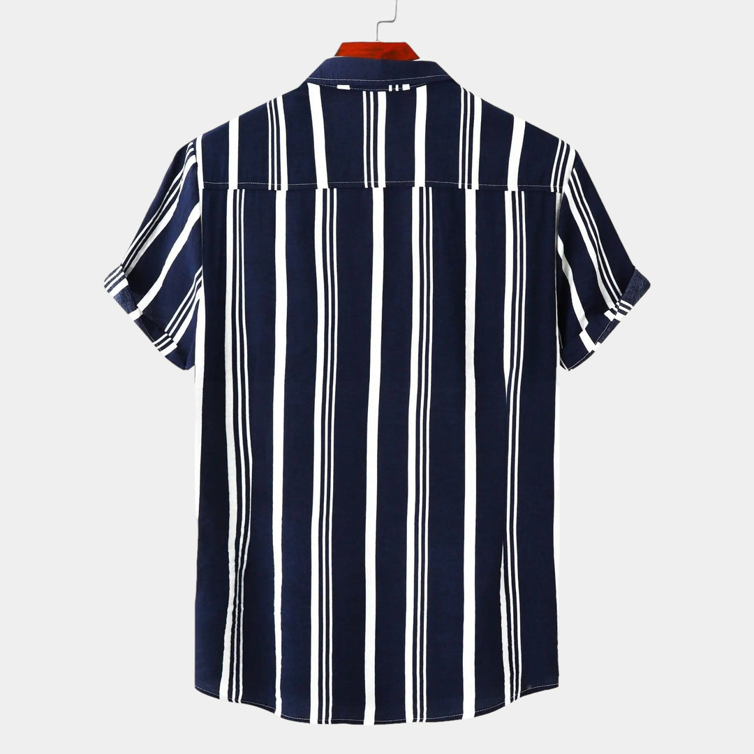 Herreskjorte Stripete Klassisk Stil – Tidløs Eleganse
