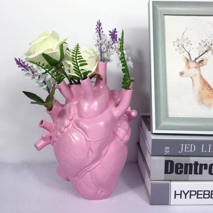 Hjerteformet Vase for Innendørs Dekorasjon