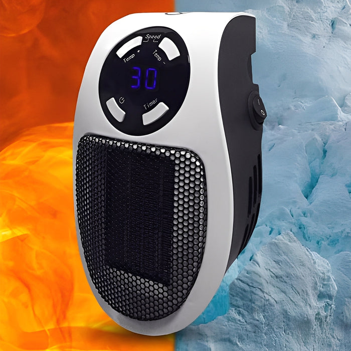 Riscaldatore elettrico portatile per ambienti con controllo del termostato