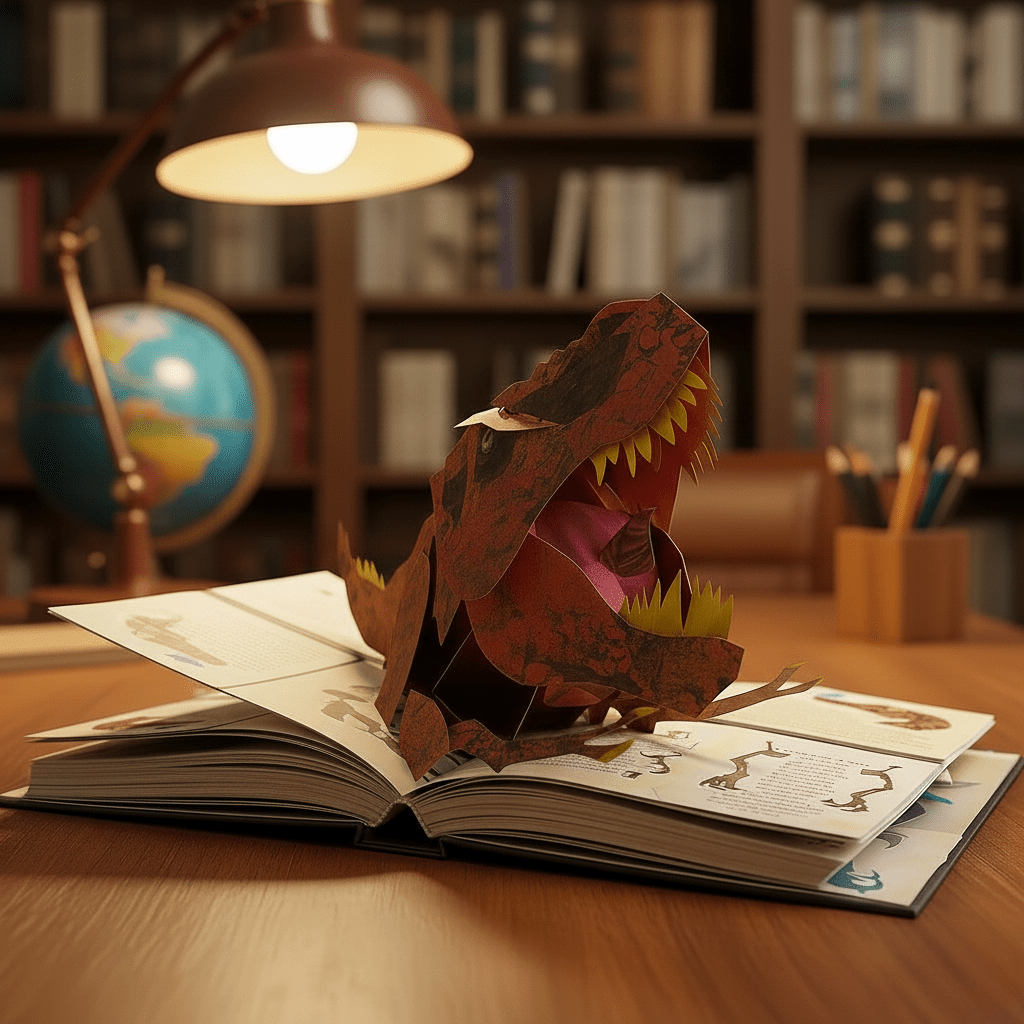 Interaktiv 3D Dinosaurbok for Barn