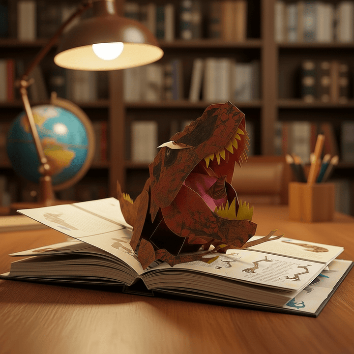 Interaktiv 3D Dinosaurbok for Barn