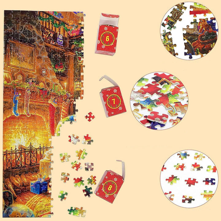 Julepuslespill Adventskalender - 24 Dagers Nedtelling