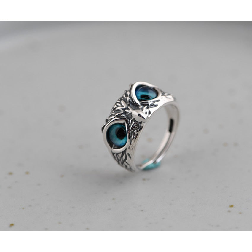Kvinners Justerbar Ugle Ring