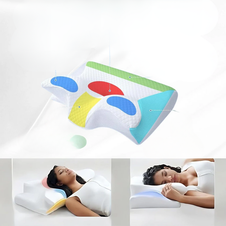 Unisex Ortopedisk Pute Justerbar for Alle Soveposisjoner