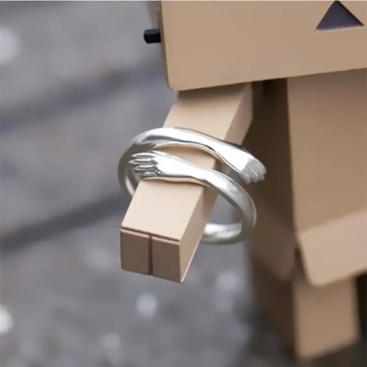 Unisex Justerbar Klemring i Sølv – Symbol på Kjærlighet og Vennskap