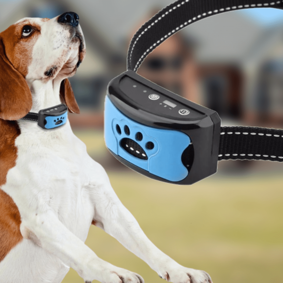 Antigø Halsbånd til Hund med Ultralyd og Vibration