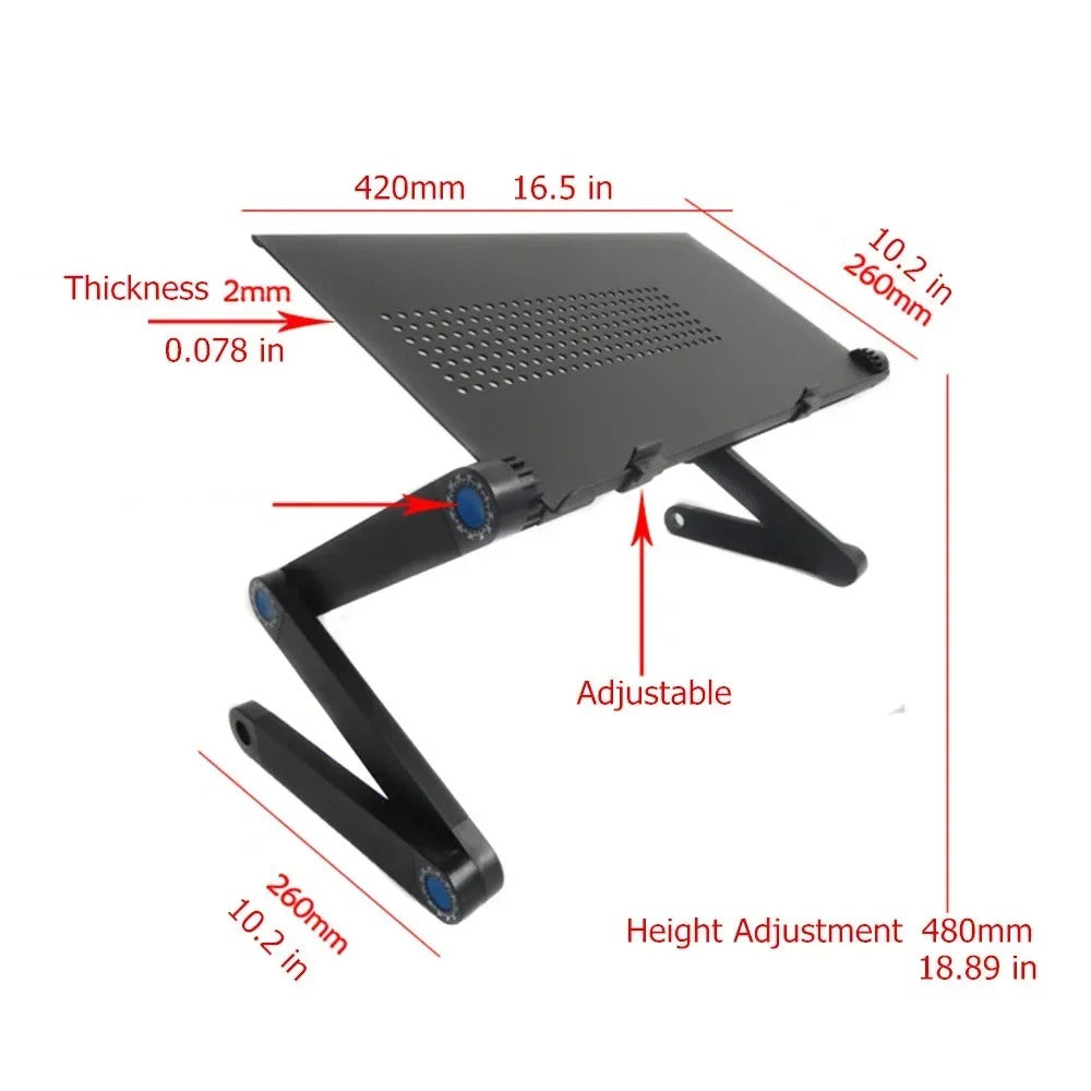 Ergonomisk Bærbar Laptop Stativ – Justerbar Høyde og Vinkel