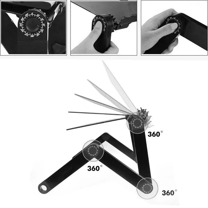 Ergonomisk Bærbar Laptop Stativ – Justerbar Høyde og Vinkel
