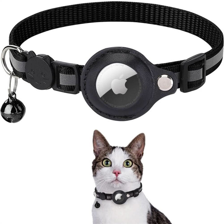 Katt Halsbånd med GPS Sporing og Refleks, Justerbart