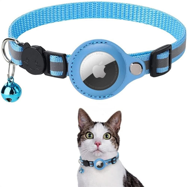 Katt Halsbånd med GPS Sporing og Refleks, Justerbart