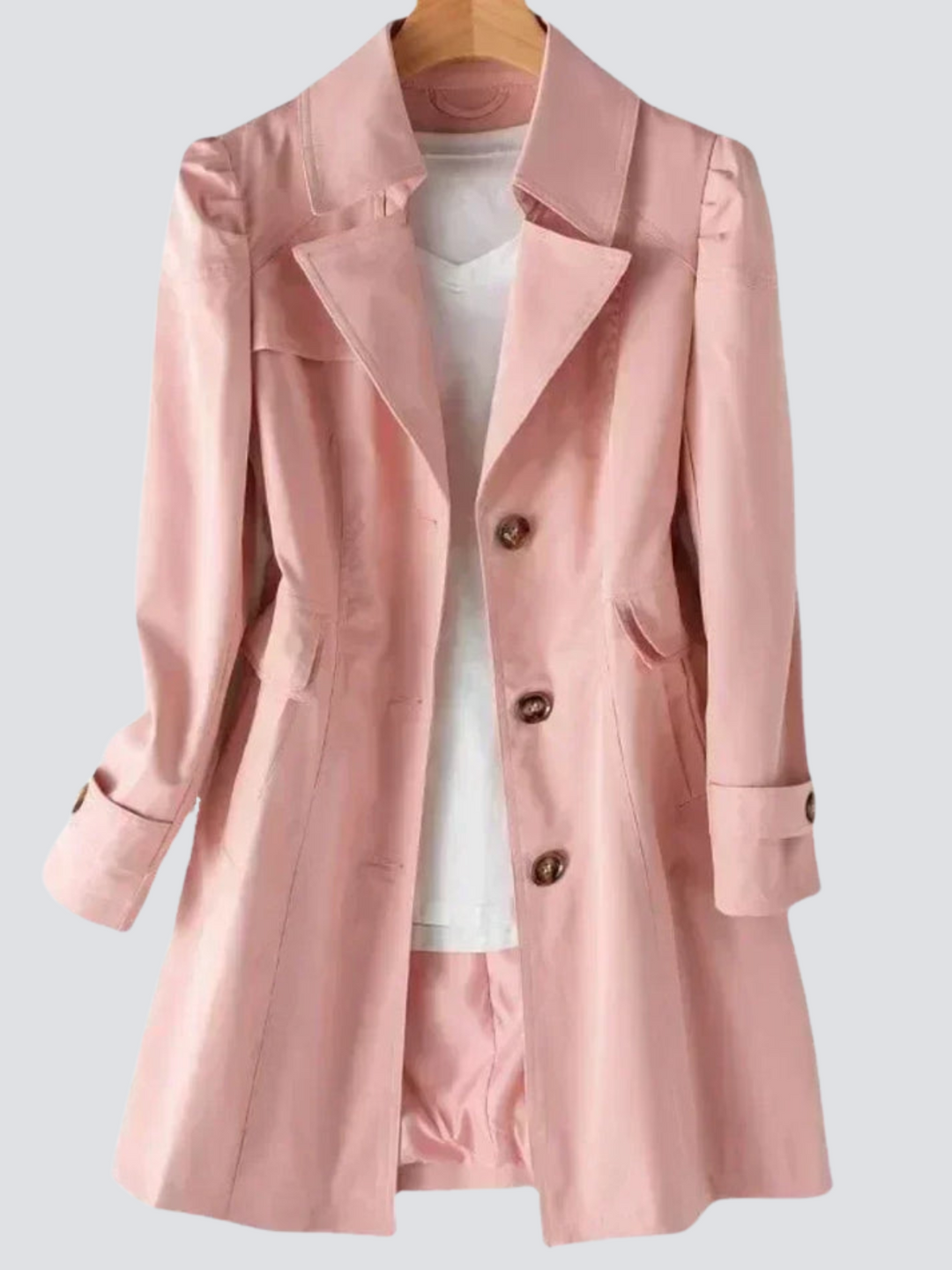 Klassisk Trenchcoat for Kvinner – Tidløs Eleganse i Hverdagen