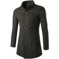 Elegant Trenchcoat for Menn med Klassisk Krage