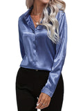 Klassisk Damebluse med Glatt Overflate – Elegant og Allsidig