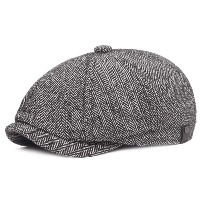 Klassisk Retro Sixpence Hatt - Stilfull og Komfortabel