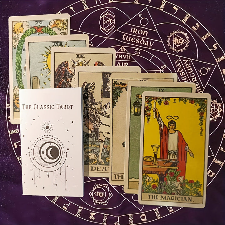 Klassisk Tarotspill – 78 Kort for Spirituell Innsikt og Veiledning
