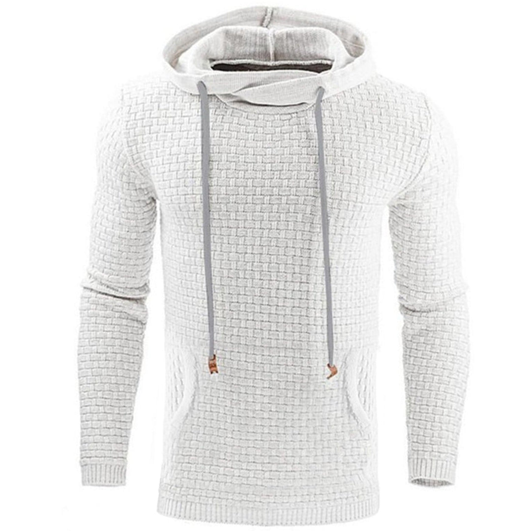 Allsidig Herre Hoodie med Praktisk Frontlomme for Hverdagskomfort