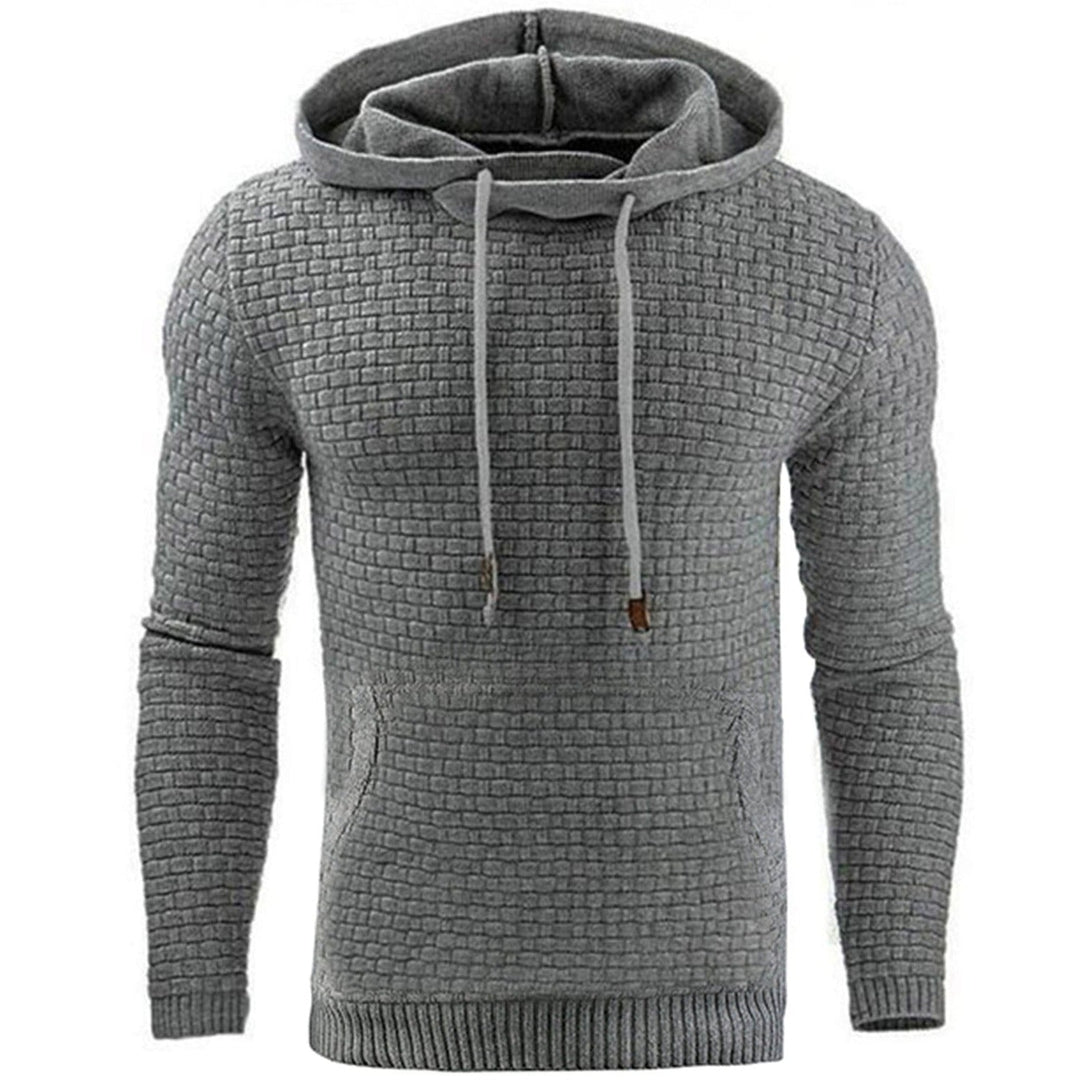 Allsidig Herre Hoodie med Praktisk Frontlomme for Hverdagskomfort