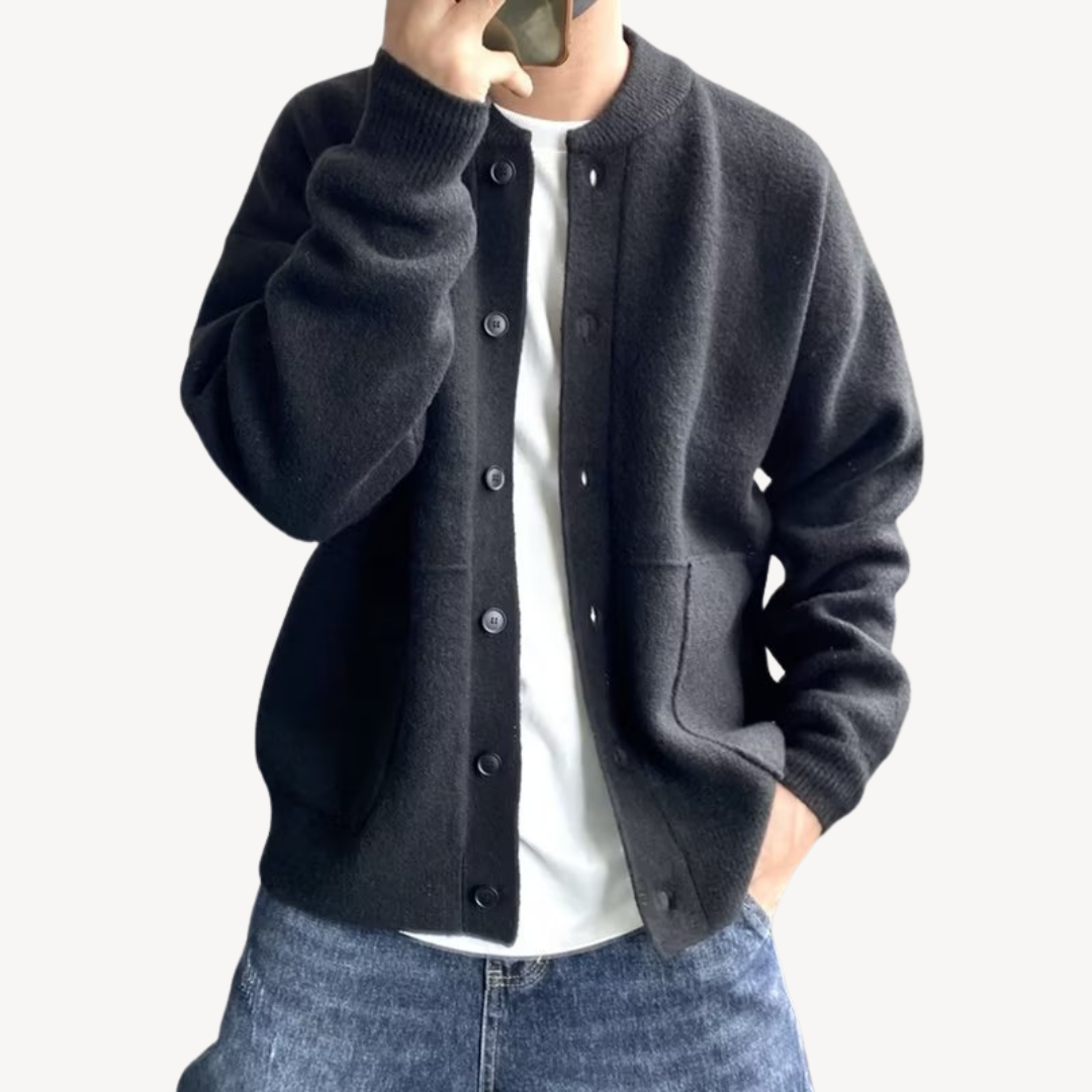 Herrecardigan med Knapper – Komfortabel og Stilfull Herre