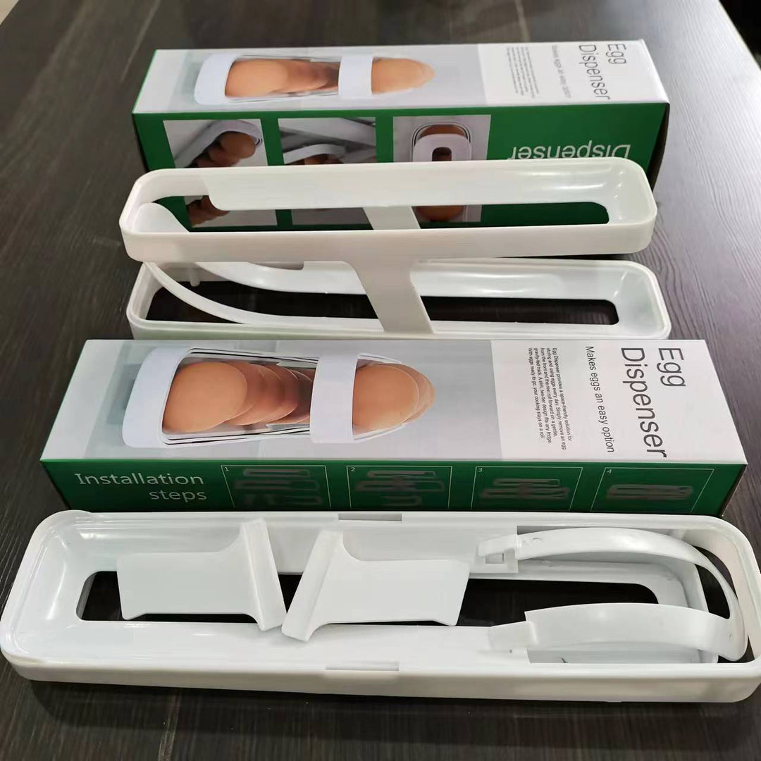 Automatisk Rullende Eggedispenser - Kompakt Kjøkkenoppbevaring
