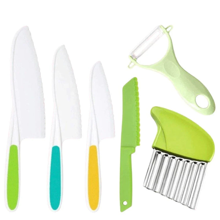 Ensemble de cuisine Montessori pour enfants avec couteaux et éplucheurs sécurisés