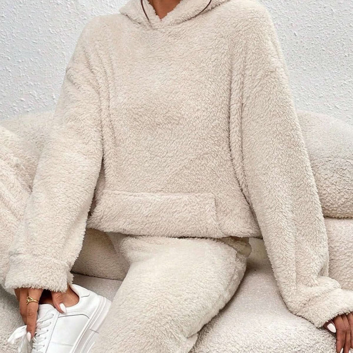 Dame Koselig Loungewear Sett med Hettegenser
