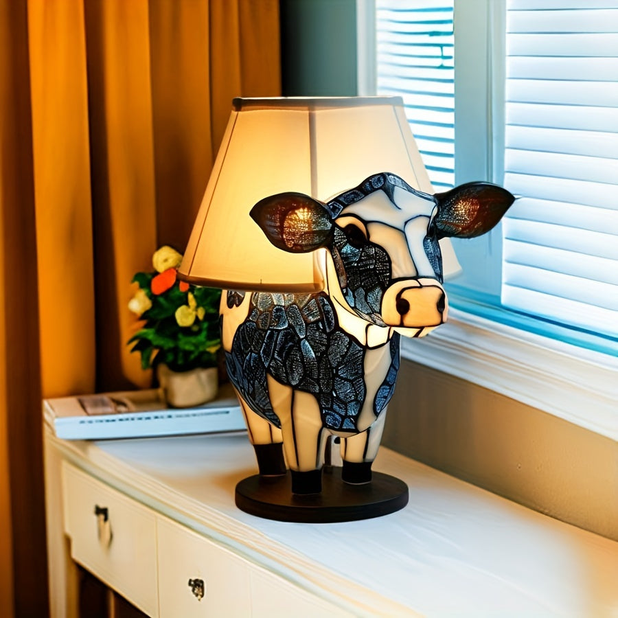 Kreativ Bordlampe: Koselig Kuformet Lys for Barn og Hjem