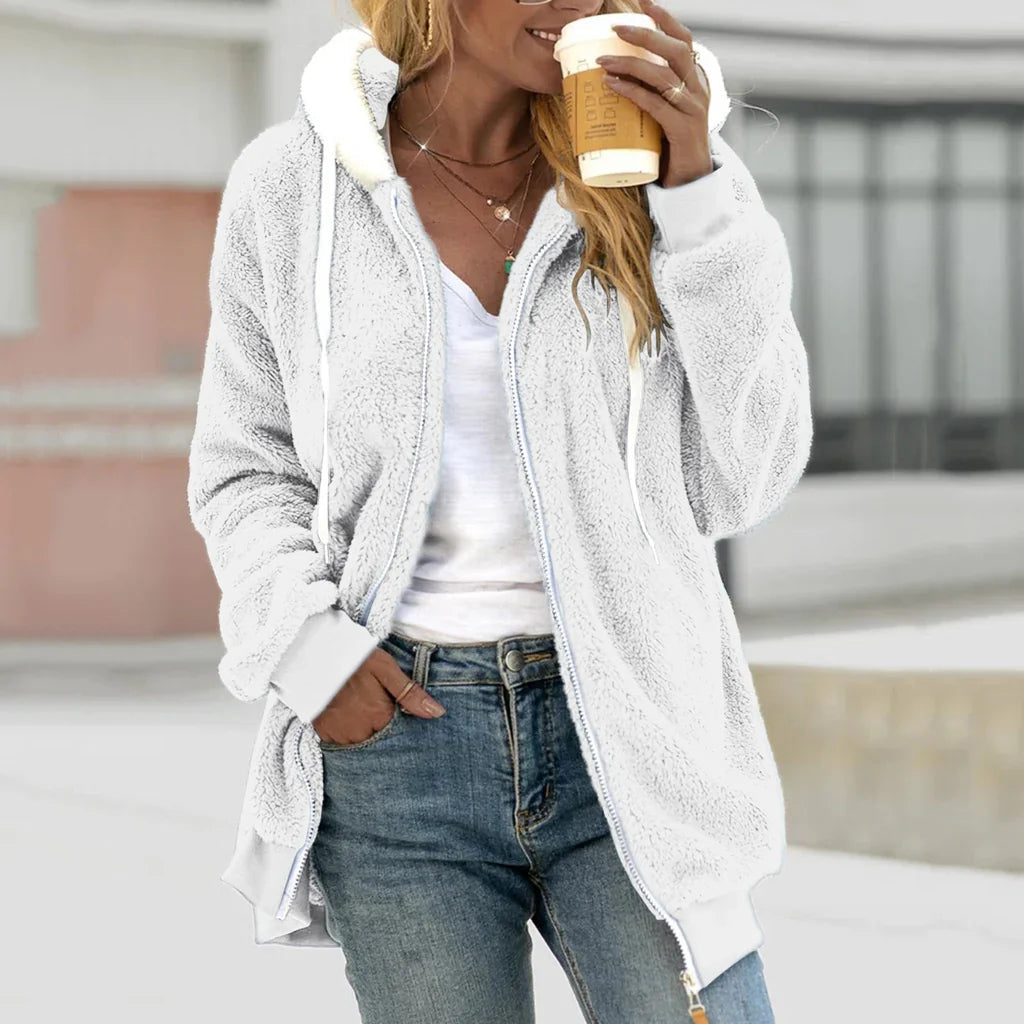 Kvinners Koselige Oversized Hettecardigan for Komfort