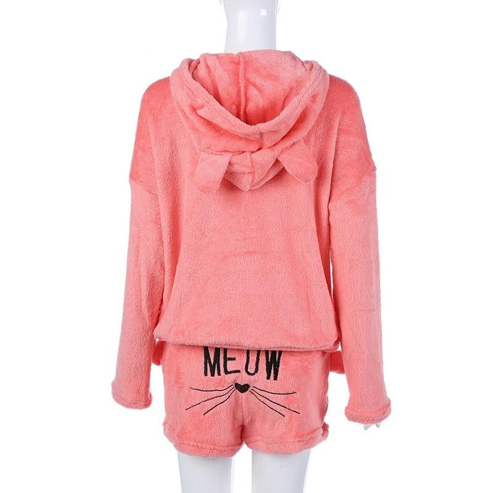 Koselig Katt Pyjamasett for Kvinner