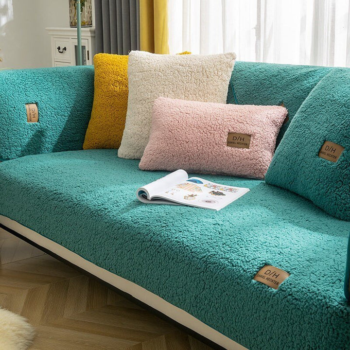 Koselig Sofa Trekk for Vinter med Anti-Skli Design