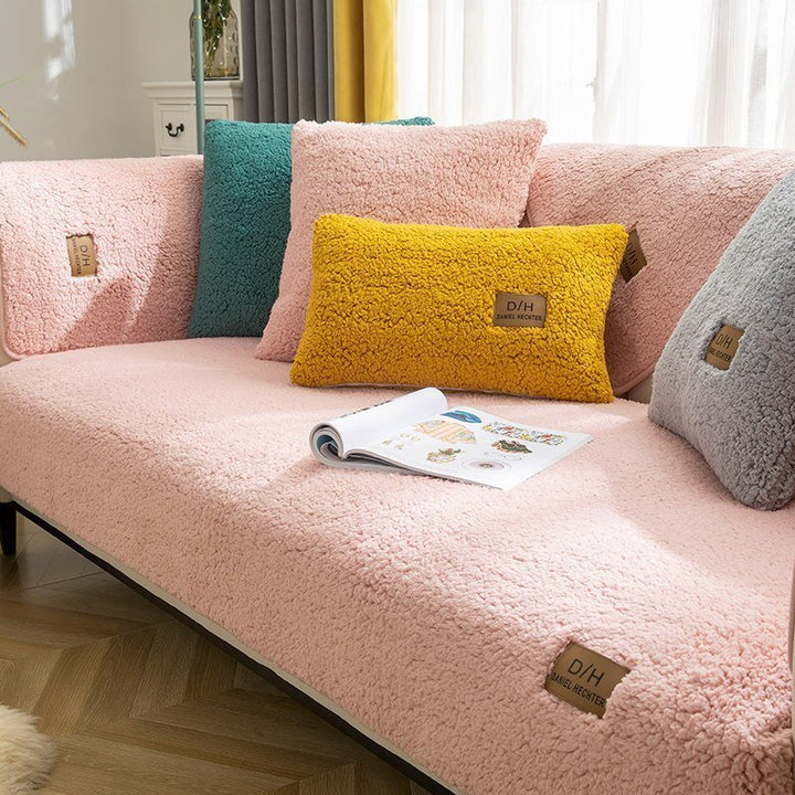 Koselig Sofa Trekk for Vinter med Anti-Skli Design