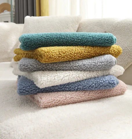 Koselig Sofa Trekk for Vinter med Anti-Skli Design