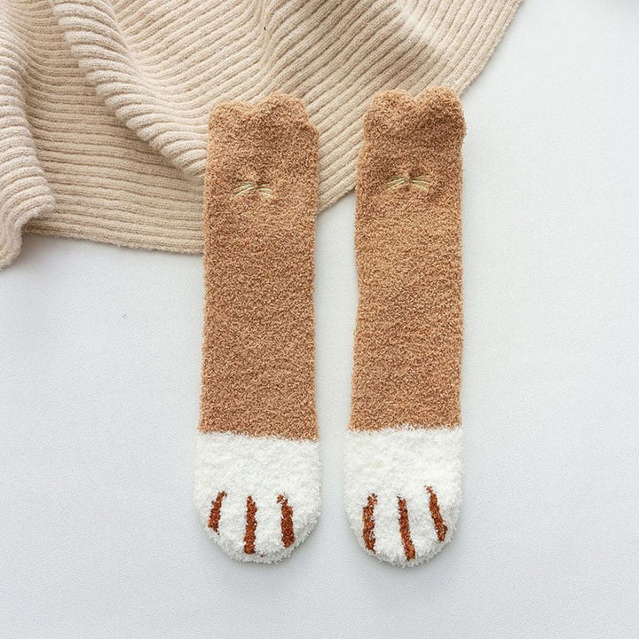 Unisex Koselige Kattpotesokker for Dame EU35-41