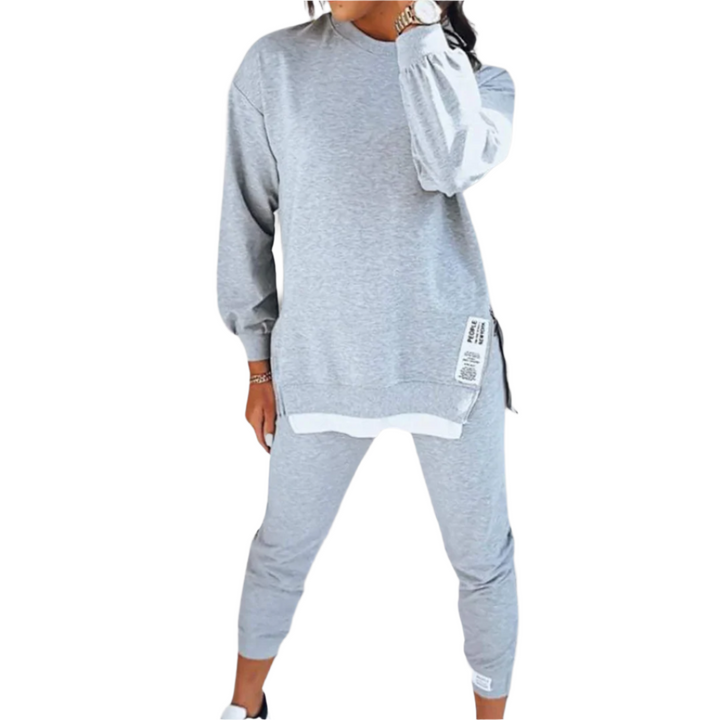 Kvinne Komfortabelt Loungewear Sett - Oversized Sweatshirt &amp; Joggers