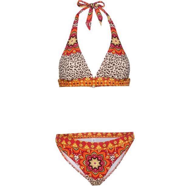 Kvinne Blomsterbikini – Stilig Boho Svømmetøy