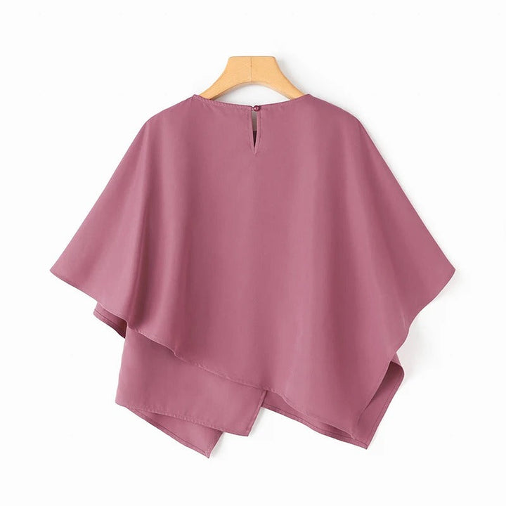 Kvinner 3/4-ermet Bluse med Volanger