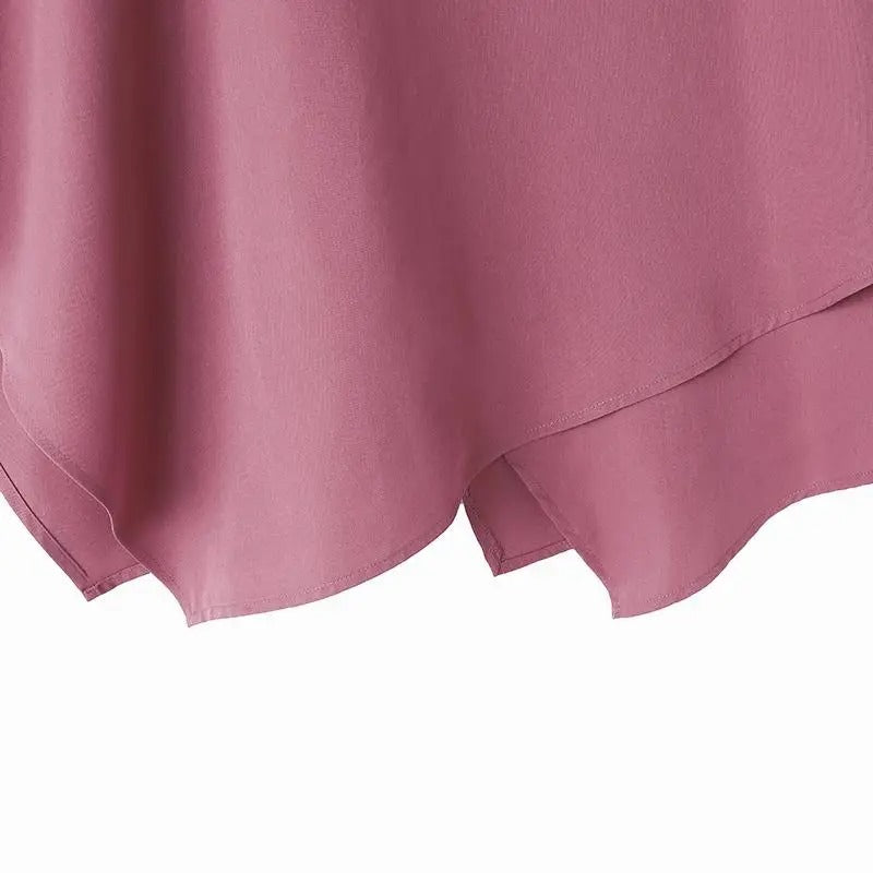 Kvinner 3/4-ermet Bluse med Volanger