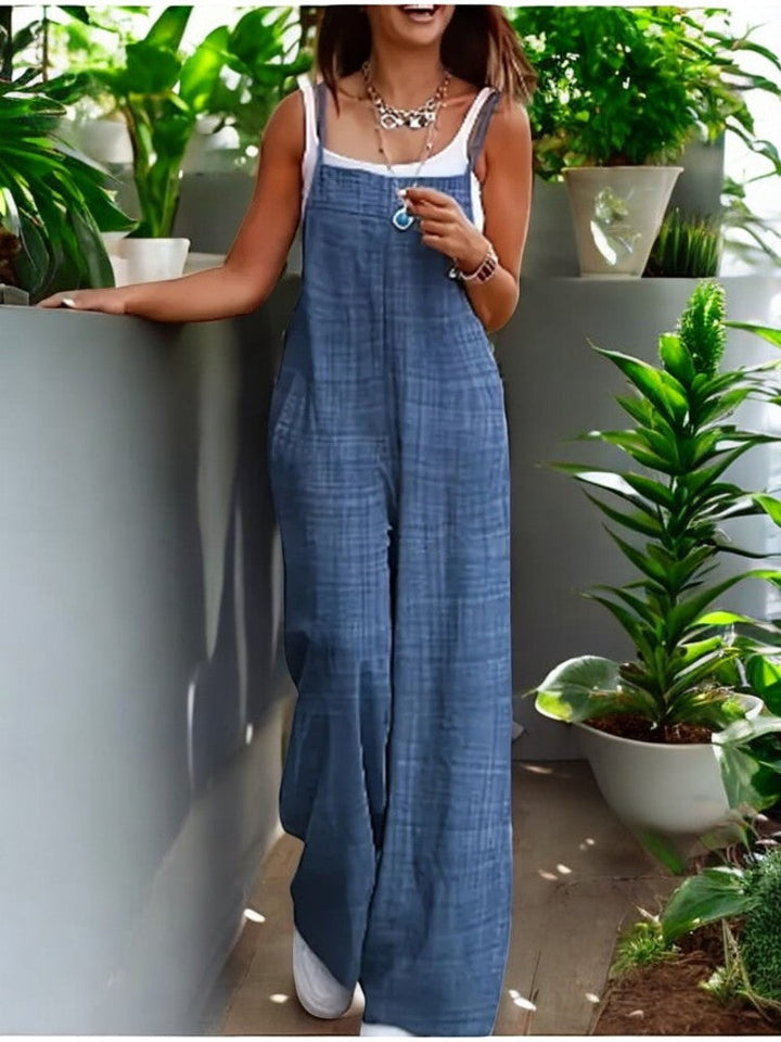 Kvinner Ermeløs Jumpsuit – Komfortabel og Stilfull for Sommerdager