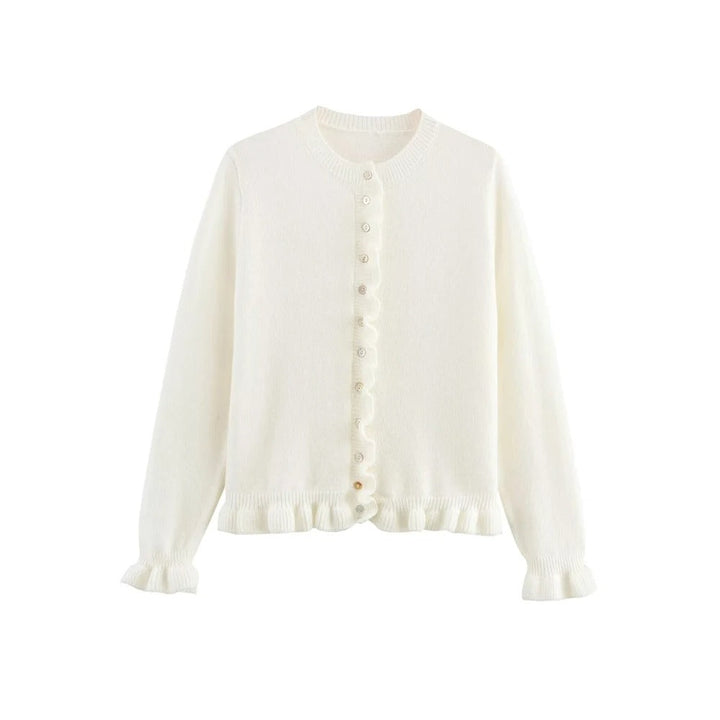 Kvinner Teksturert Strikket Cardigan