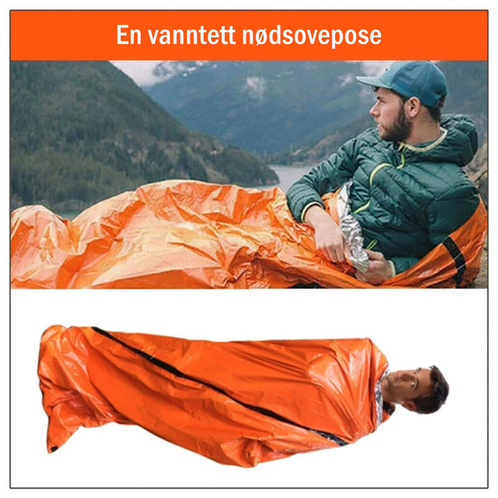Vanntett Nødsovepose - Ultra Lett | Overlevelsesutstyr
