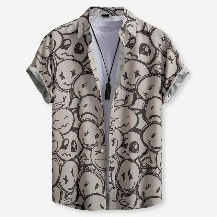 Herre Lettvekt Button-Up Skjorte for Komfort og Stil
