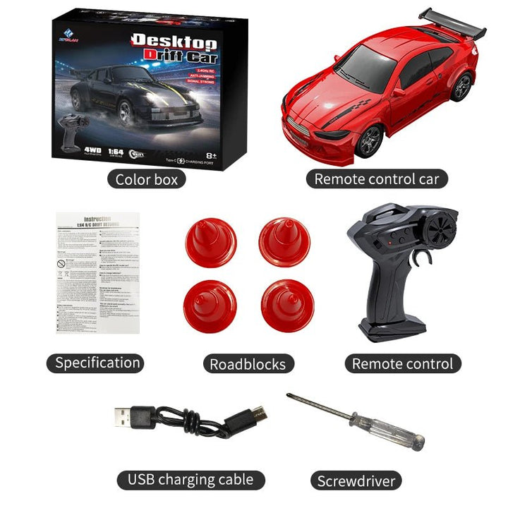Liten 1:64 RC Driftbil for Presise Manøvre
