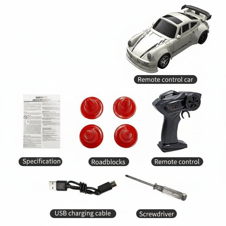 Liten 1:64 RC Driftbil for Presise Manøvre