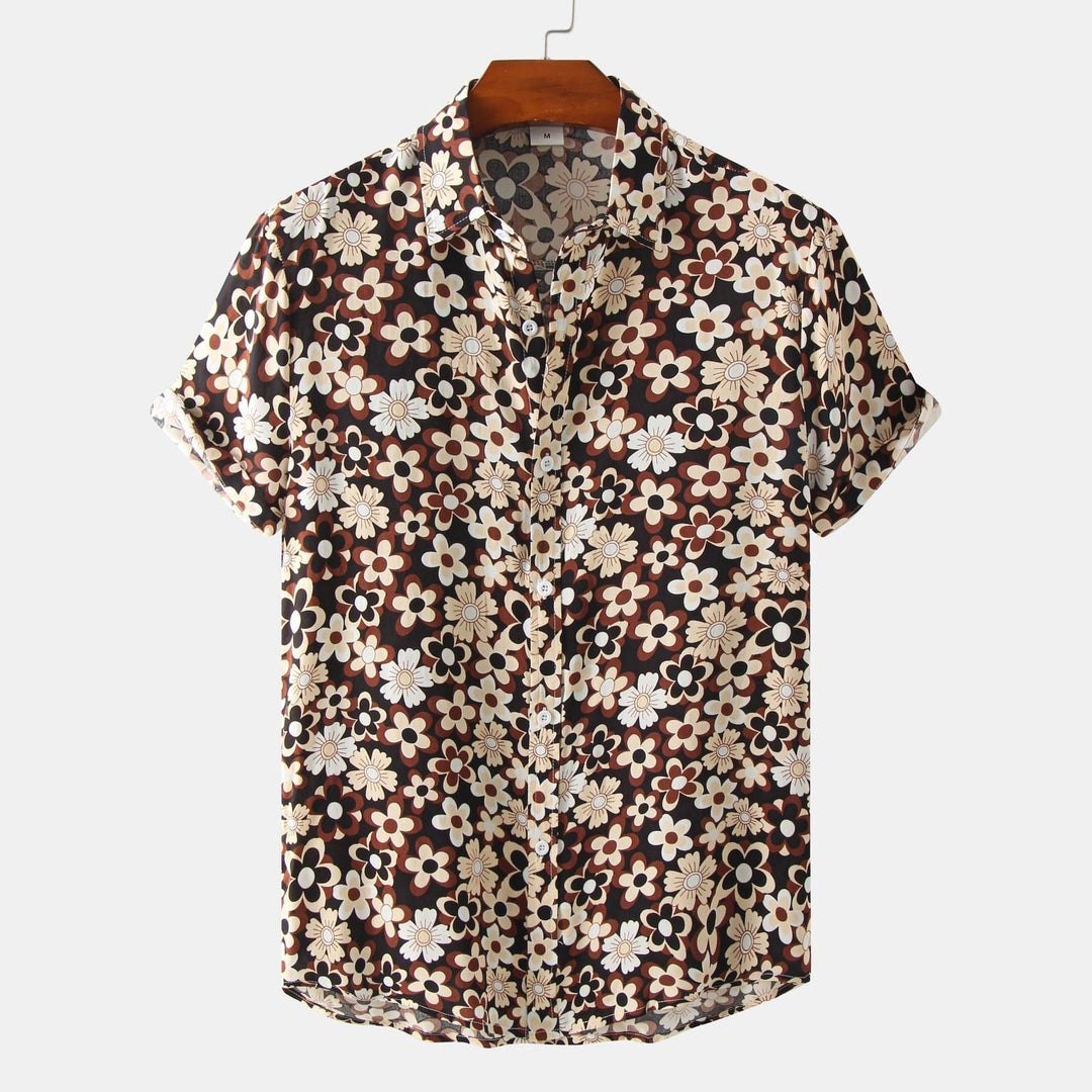 Menns Blomsterkrageskjorte: Elegant Stil for Sommeren